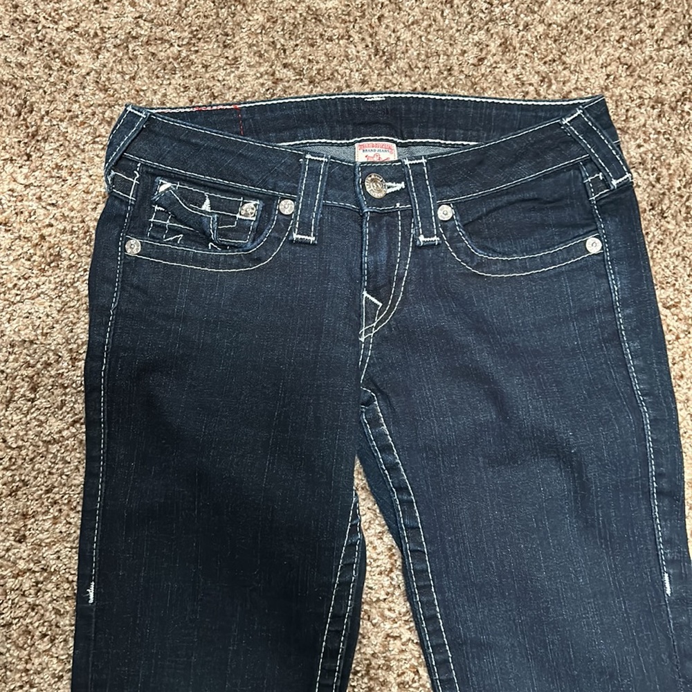 COPY - True Religion Dark Wash Billy Bootcut Jeans 27 - Picture 4 of 5